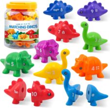 Joc educativ asocieri Numere Dinozauri Matching Dino