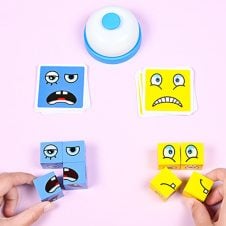Jocul emotiilor joc de societate cuburi puzzle Face Change 2ro2