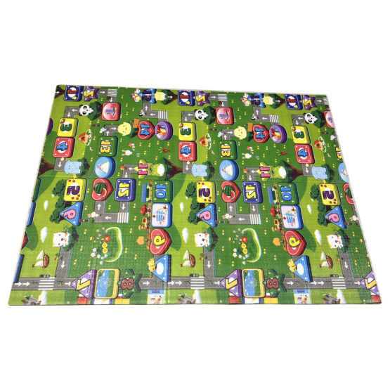 Covor pliabil pentru copii Sosele si Litere cu fructe 200 x 150 cm