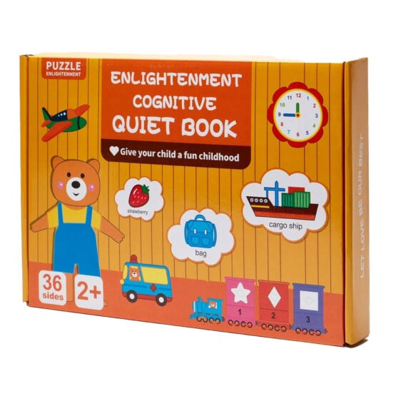 Carte educativa cu stickere Quiet Book Ursuletul