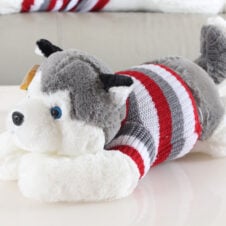 Jucarie plus Catelus Husky 45 cm