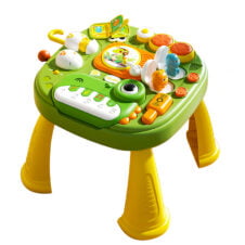 Masuta interactiva de activitati pentru bebe Dino Green