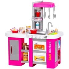 Bucatarie de jucarie electronica realista cu sunete, lumini, robinet cu apa 53 piese Modern Kitchen