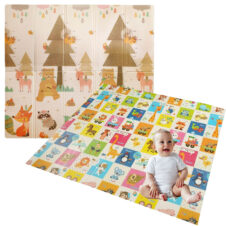 Covor pliabil Foxy si Animale in engleza 200 x 150 pliabil si termoizolant cu doua fete