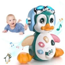 Jucarie muzicala interactiva cu lumini Pinguinul Dansator