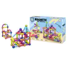 Set constructii magnetice 64 piese cuburi magnetice Bar Blocks Sticks