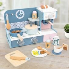 Bucatarie de jucarie din lemn cu accesorii Kabi My Favorite Kitchen set