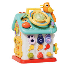 Casuta interactiva centru activitati bebe cu volan Busy House