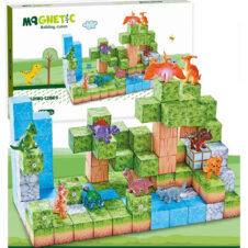 Set cuburi magnetice Creative Blocks tip Minecraft cu 114 piese MQGNETIC