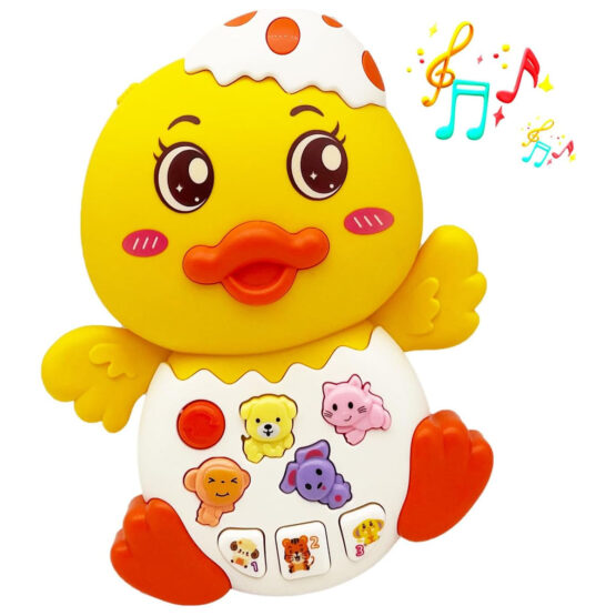 Ratusca interactiva cu muzica si lumini Funny Duck1