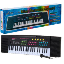 Orgă muzicală pentru copii cu 37 clape și microfon Miles Electronic Keyboard