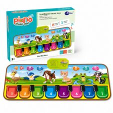 Covoraș muzical de joaca pentru bebe Pian muzical cu Animale și cifre cu clape colorate