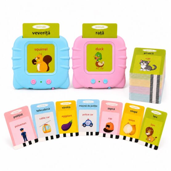 Cititor carduri de jucărie în Limba Romana și engleză Bilingv 448 cuvinte Kitty Cards Reader6