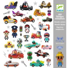 Abtibilduri metalice Vehicule, Djeco