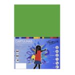 Carton colorat A4 Fabrisa, 180 g/m², verde intens, top 50 coli