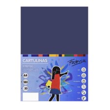 Carton colorat A4 Fabrisa, 180 g/m², bleumarin intens, top 50 coli