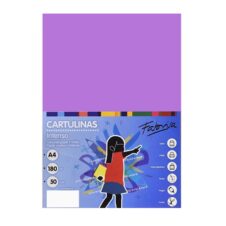 Carton colorat A4 Fabrisa, 180 g/m², violet intens, top 50 coli