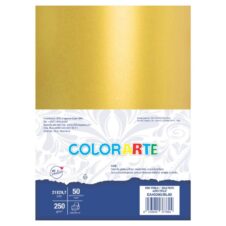 Carton colorat A4 COLORARTE PERLA, 250 g/m², auriu perlat, top 50 coli