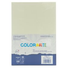Carton colorat A4 COLORARTE VITTORIA, 240 g/m², ivory, top 50 coli