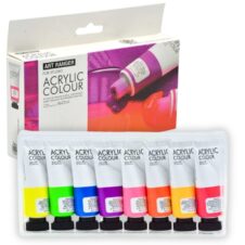 Culori acrilice Magi-Wap Art Rangers, 8 culori × 22 ml, culori neon