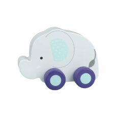Elefant - jucărie din lemn cu roți, Orange Tree Toys