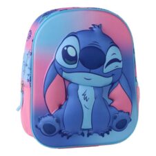 Ghiozdan pentru grădiniță 3D Cerda Stitch, 25 cm, 1 compartiment, 25 × 30 × 12 cm