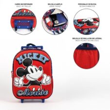 Ghiozdan pentru grădiniță Cerda 3D Mickey, 25 × 31 × 10 cm