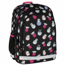 Ghiozdan Starpak Minisy, 39,5 cm, 3 compartimente, 2 buzunare laterale, negru