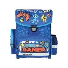 Ghiozdan St.Majewski Bambino Gamer, 1 compartiment, 3 buzunare, albastru