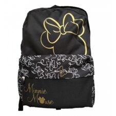 Ghiozdan St.Majewski Minnie Mouse Youth, 1 compartiment, 1 buzunar, negru