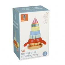 Jucărie din lemn de stivuit cu crab, Orange Tree Toys