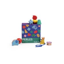 Mărgele de înșirat din lemn Les Toupitis, Moulin Roty