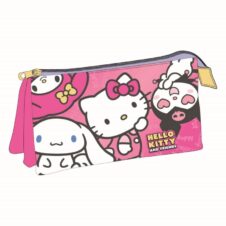 Penar neechipat Cerda Hello Kitty, 1 fermoar, 3 compartimente, 22,5 × 11,5 × 2 cm
