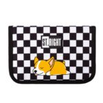 Penar neechipat St.Majewski St.Right Sleepy Corgi șah, 1 fermoar, 2 extensii