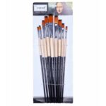 Set de 9 pensule CNX Corot 801, vârf lat, nr. 1-9