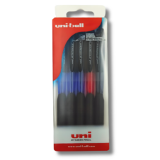 Set de 5 pixuri Uni-ball Jetstream, 0,7 mm, cu mecanism