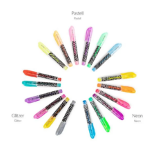 Set de 6 mini pixuri cu gel Trendhaus, culori asortate