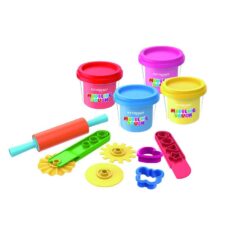 Plastilină Keyroad Baby line, 6 × 110 g, 22 unelte plastic modelaj, cutie plastic, set 6 culori