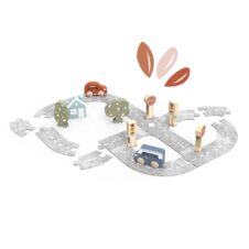 Puzzle cu pistă din fetru și mașinuțe, Speedy Monkey
