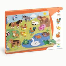 Puzzle din lemn Fermă, Djeco