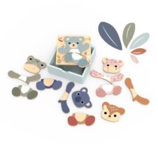 Puzzle din lemn Mix & Match, Speedy Monkey