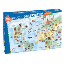 Puzzle observație Animalele lumii, Djeco
