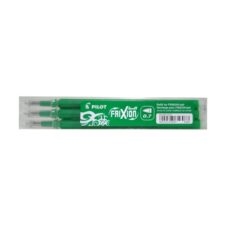 Set de 3 rezerve Pilot FriXion, 0,7 mm, verzi