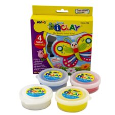 Plastilină Amos iClay, 4 × 18 g, set 4 culori
