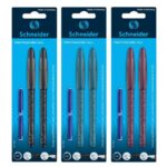 Set Stilou + Roller Schneider Opus -, peniță iridium M, alimentare rezerve, corp plastic, blister (+2 rezerve)