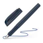 Stilou Schneider Xpect 10, vârf M, alimentare rezerve, corp plastic albastru, grip cauciucat